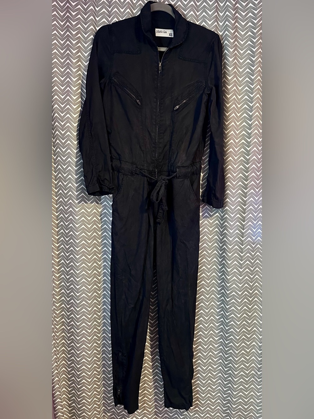 Pistola | Faded to Black Utility Jumpsuit, XS